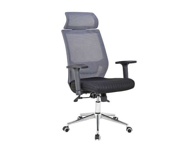 HC-2580 High Gray Black Mesh Office Chair