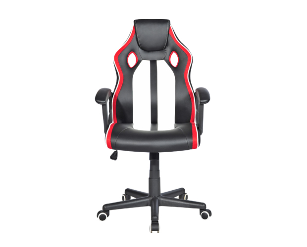 HC-2594 Black And White Leather Office Chair