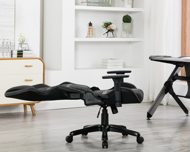 HC-2628 Black Leather Gaming Chair