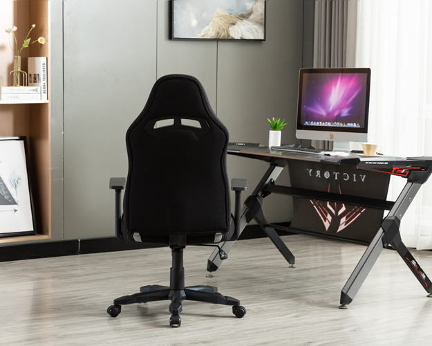 hc 2641 black and gray leather gaming chair 11